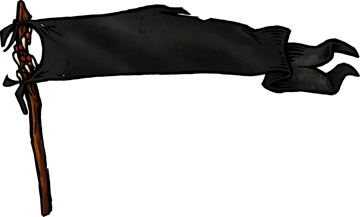 Black banner of the Cachaceros